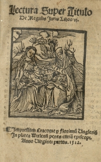 Lectura super titulo De regulis Iuris Libro VI