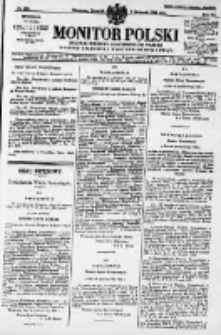 Monitor Polski. Dziennik Urzędowy Rzeczypospolitej Polskiej. 1928.11.08 R.11 nr258