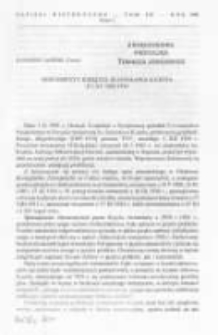 Testamenty księdza Stanisława Kujota z lat 1902-1914