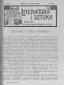 Literatura i Sztuka. Dodatek do Dziennika Poznańskiego. 1909 R.1 nr36