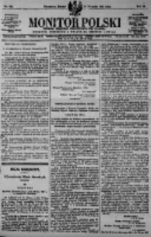 Monitor Polski. Dziennik Urzędowy Rzeczypospolitej Polskiej. 1923.08.11 R.6 nr181