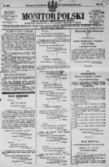Monitor Polski. Dziennik Urzędowy Rzeczypospolitej Polskiej. 1923.10.29 R.6 nr246
