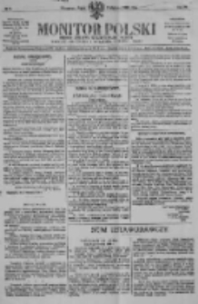 Monitor Polski. Dziennik Urzędowy Rzeczypospolitej Polskiej. 1920.01.09 R.3 nr6