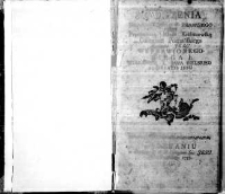 Ćwiczenia krasomowsko-prawnego przez [...] mlodź krasomowską Collegium Poznańskiego Societatis Jesu wyprawionego. Xsięga I. Staraniem [...]