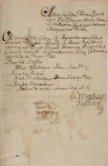 Taryffa Laneorum in Bonis Congregationis Gostin[ensis] S[ancti] Philippi Nerei. In Costen 1763 [tyt. z noty dors.]