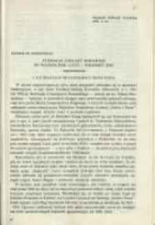 Fundacja Zakłady K&oacute;rnickie po wyzwoleniu (luty-wrzesień 1945). Wspomnienia. Pamiętnik Biblioteki K&oacute;rnickiej Z. 14.