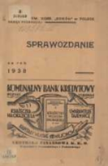 Sprawozdanie za rok 1938