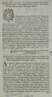 Głos I. W. Im. P. Ruperta z Skrzynna Dunina Stolnika Orłow. Posła Wdztwa Łęczyc. na Sessyi Seymowej Dnia 8. Aprilis, 1775 Anno, w Senacie miany