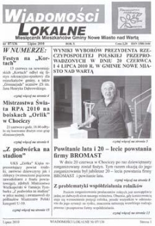 Wiadomości Lokalne 2010 R.10 Nr7(136)