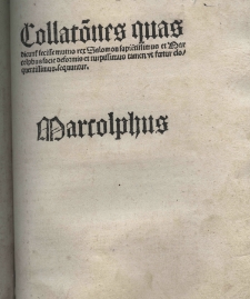 Dialogus Salomonis et Marcolphi