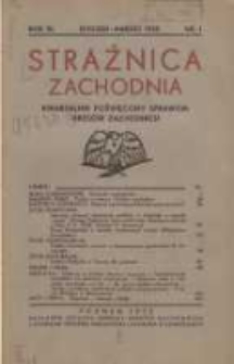Strażnica Zachodnia: kwartalnik poświęcony sprawom Kres&oacute;w Zachodnich 1932 styczeń/marzec R.11 Nr1