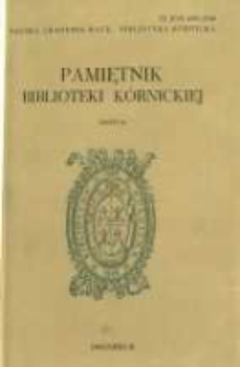 K&oacute;rnik - znaczenie i historia nazwy. Pamiętnik Biblioteki K&oacute;rnickiej Z. 21.