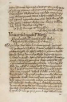 Vniuersał tegosz [...] hetmana [Stanisława Ż&oacute;łkiewskiego], Dan w Barze 13.06.1614