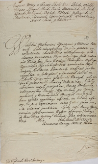 List August II w sprawie kr&oacute;lewicza Konstantego do Trybunału Koronnego 1725