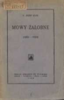 Mowy żałobne: (1895-1924)