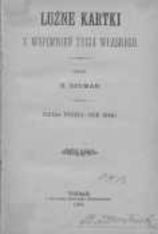 Luźne kartki z wspomnień życia własnego: (dział trzeci: Rok 1848)