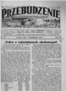 Przebudzenie: organ Związku Robotnik&oacute;w Rolnych i Leśnych ZZP. 1930.10.02 R.12 Nr40