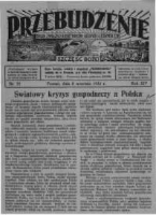 Przebudzenie: organ Związku Robotnik&oacute;w Rolnych i Leśnych ZZP. 1932.09.08 R.14 Nr37