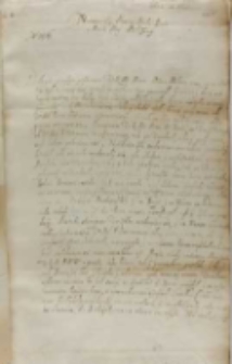 Jan Karol Chodkiewicz do kr&oacute;la, z obozu pod Dorpatem 12.12.1602