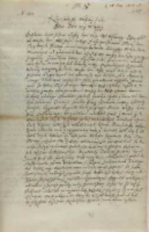 Olbracht Łaski wojewoda sieradzki do kr&oacute;la, Łask 31.05.1603