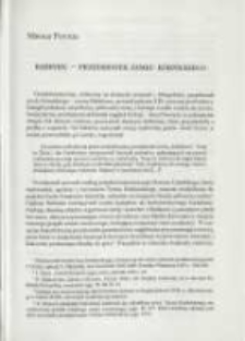 Babiniec - przedsionek zamku k&oacute;rnickiego. Pamiętnik Biblioteki K&oacute;rnickiej Z. 27.