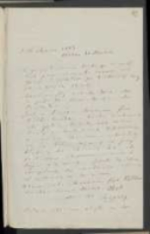 List J&oacute;zefa Ignacego Kraszewskiego do Wawrzyńca Benzelstjerny-Engestr&ouml;ma z 16 stycznia 1883 roku