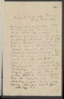 List J&oacute;zefa Ignacego Kraszewskiego do Wawrzyńca Benzelstjerny-Engestr&ouml;ma z 11 lutego 1887 roku