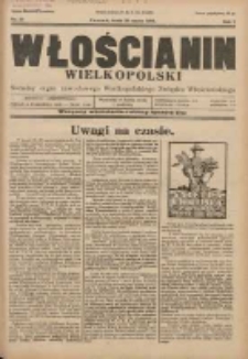 Włościanin Wielkopolski: naczelny organ Zawodowego Wielkopolskiego Związku Włościańskiego 1930.03.23 R.2 Nr24