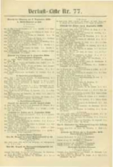 Militair-Wochenblatt Verlust Liste. 1870 Nr.77
