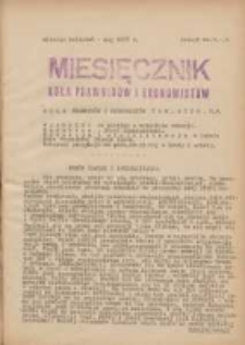 Miesięcznik Koła Prawnik&oacute;w i Ekonomist&oacute;w 1927 kwiecień/maj R.3 Z.8/9