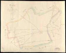 Plan sytuacyi grunt&oacute;w miasta Środy wykonany celem uzyskania pozwolenia odprowadzenia wody z dren&oacute;w przez grunta Jarosławca i Żrenicy , [wyk.] W. Krzywoszyński.