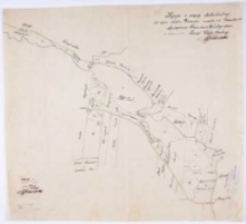 Kopia z mapy katastralnej częsci obrębu Bor&oacute;wiec mapa 1 i 2 Podziałka [...]. Sporządzono [...].