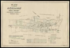 Plan miasta K&oacute;rnika powiat śremski, wojew&oacute;dztwo poznańskie. Wykonał Kaz[imierz] Kościański 10. 07. [19]37.