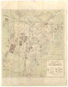 Plan stołecznego miasta Poznania. Kreślił Henryk Grzelczak.