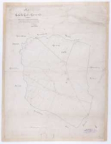 Ka[rte] von Gądki Gut u. Gemeinde. Copirt nach der von Sieg'schen Karte de 1809 entnommenen G&ouml;tz'schen Copie de 1827 u. vervollst&auml;ndigt... im M &auml;rz 1882 vom... Ristow