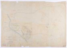 Kopia z mapy katastralnej obrębu Zwola las [...]. Przekopiował [...] T. Szczebliński.