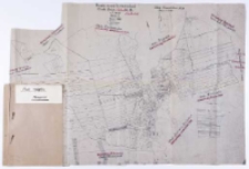 Kopia mapy katastralnej. Obręb Bnin - Prowent [...] w 3 kartach [...]. Sprawdził [...] B. Janicki.