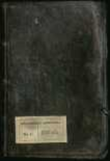 "Descriptio Poloniae scilicet Variarum Historiarum Praecipue Cardinalium, Archiepiscoporum, Episcoporum, Canonicorum, Religiosorum, Regum, Sanctorum, Nobilium, Virginumque, Tam Martirum quam Confessorum Aliarumque [...] Rerum ex Variis Authoribus Approbatis Collecta per me Aemilianum Krzemycki OSB Protunc Concionatorem Ordinarium Tuchoviensem [...] scripsi Anno Domini 1723 Tuchoviae 16 9-bris."