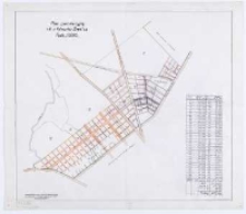 Plan parcelacyjny r&oacute;l z folwarku ˝renica. Na podstawie kopii z mapy katastralnej projektował T. Szczebliński.