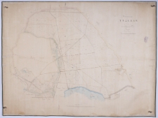 Vorwerk Trzebaw nebst den dazu gehoerigen Forst Revieren Posener Kreisses. Mach einer im Jahre 1829 durch unterzeichneten gefertigten Copie der Kuhnschen Orig. Karte vom Jahre 1822/23, rectificirt und angefertigt 1845 von Ziehlke.