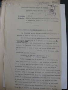 LIII&egrave;me Session du Conseil. Trois&egrave;me s&eacute;ance secr&egrave;te 15.12.1928