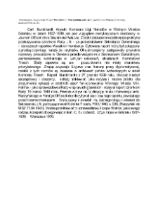 Przedmowa - Rapport de M. Carl Burckhardt, Haut Commissaire de la Soci&eacute;t&eacute; des Nations &agrave; Dantzig, Geneve1940, ss. 16