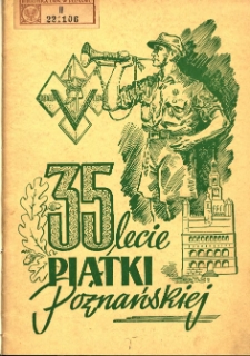 Jednodni&oacute;wka z okazji 35-lecia V. Hufca Harcerzy im. ks. J. Poniatowskiego w Poznaniu