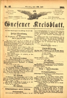 Gnesener Kreisblatt 1900.07.19 Nr57