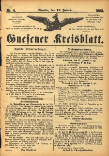 Gnesener Kreisblatt 1902.01.12 Nr4