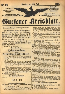 Gnesener Kreisblatt 1905..07.13 Nr56