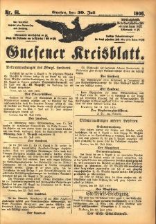 Gnesener Kreisblatt 1905.07.30 Nr61