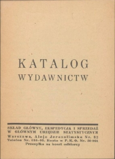 Katalog Wydawnictw Gł&oacute;wnego Urzędu Statystycznego