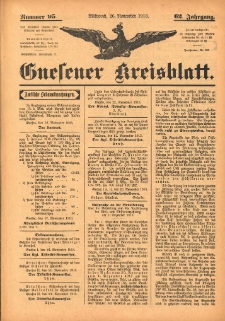 Gnesener Kreisblatt 1913.11.26 Jg.62 Nr95