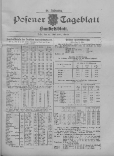 Posener Tageblatt. Handelsblatt 1905.05.12 Jg.44
